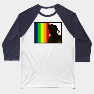 Galaxy Hunk Gay Pride Baseball T-Shirt